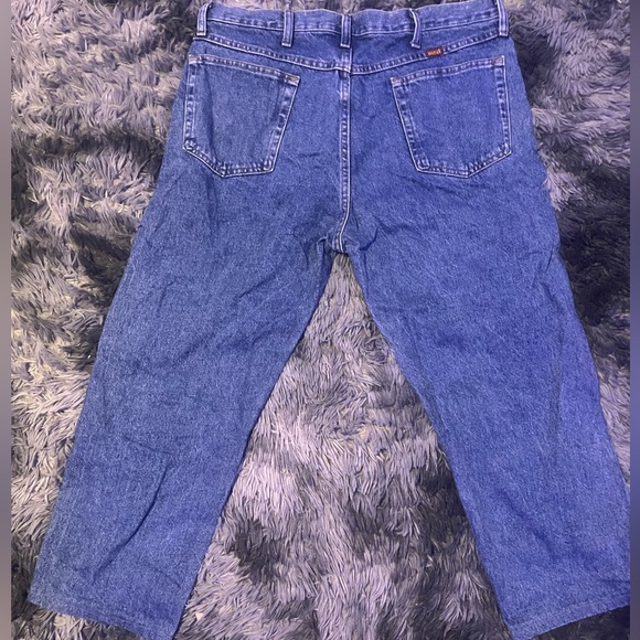 Size 38 by 29 vintage rustler pants. No flaws or rips, (baggy fit) - Picture 2 of 4